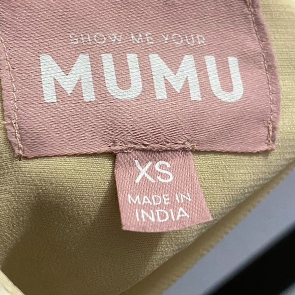 Show Me Your Mumu Iconic Mini in Nude Glitz Size XS Evening Cocktail NWOT - Picture 6 of 9